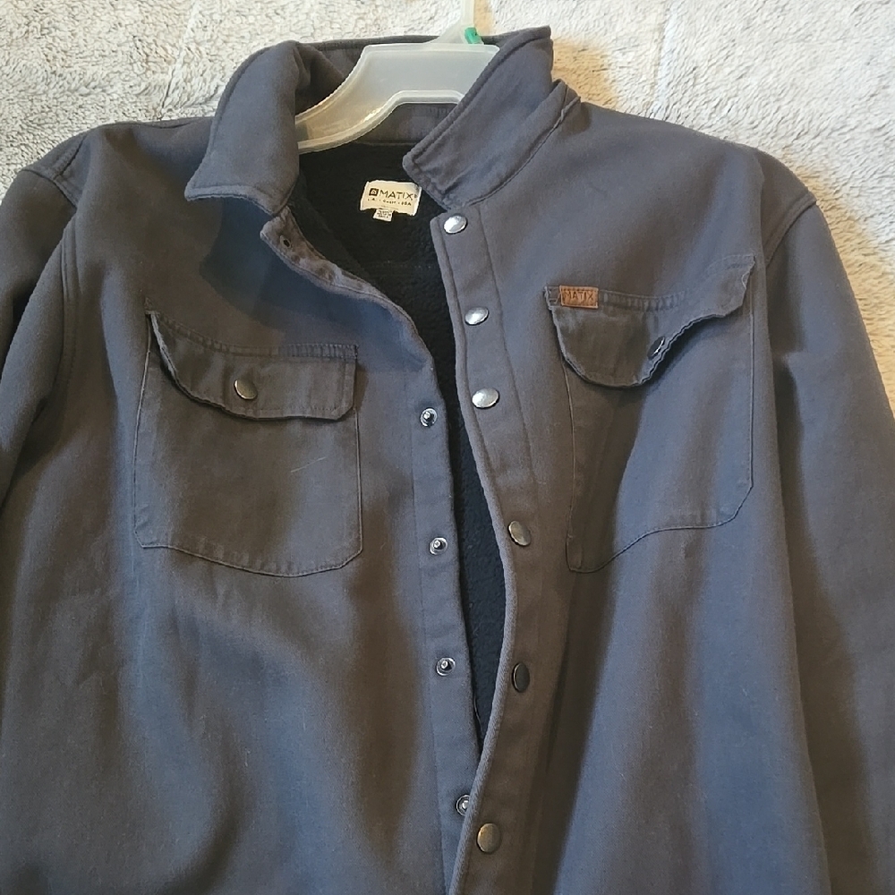 Navy Button-Up Shirt